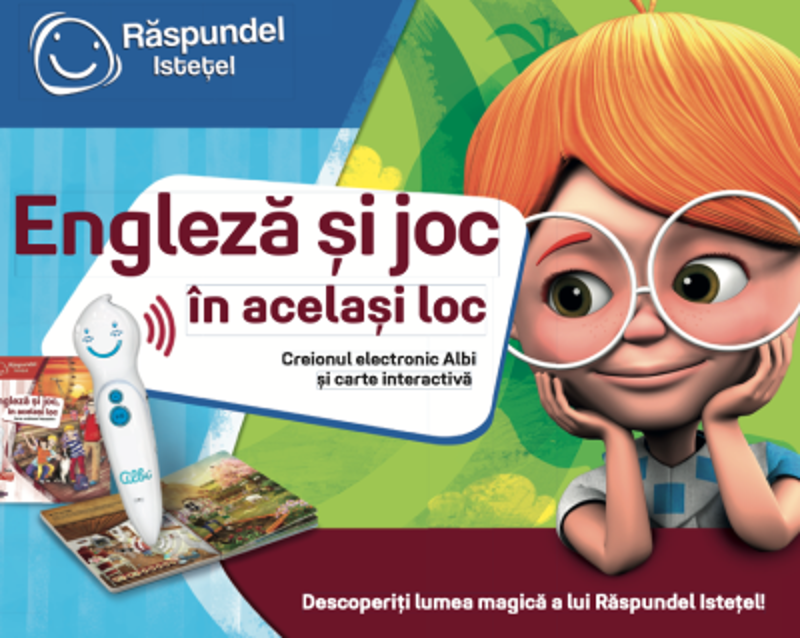 Pachet Raspundel Istetel. Carte si creion interactive, Engleza si Joc in acelasi loc