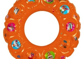 Colac baie gonflabil, cu alveole, 80 cm, portocaliu