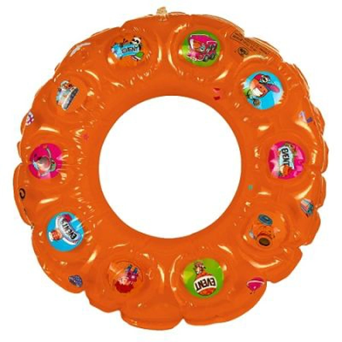 Colac baie gonflabil, cu alveole, 80 cm, portocaliu