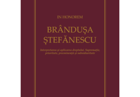 In Honorem Brandusa Stefanescu - Andrei E. Savescu