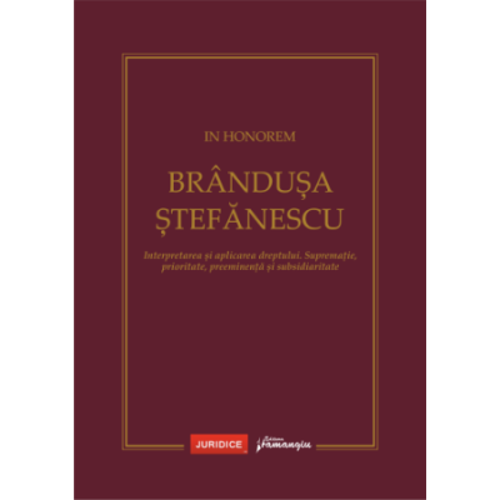 In Honorem Brandusa Stefanescu - Andrei E. Savescu