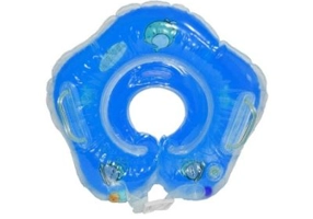 Colac baie gonflabil, pentru bebelusi, albastru