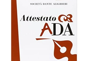 Attestato ADA (libro)/Certificat ADA (carte) - Società Dante Alighieri