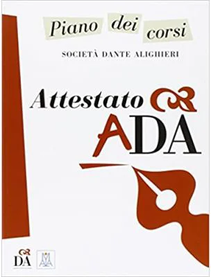 Attestato ADA (libro)/Certificat ADA (carte) - Società Dante Alighieri