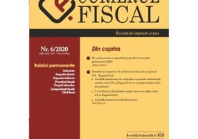 Curierul Fiscal nr. 6/2020