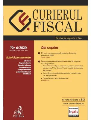 Curierul Fiscal nr. 6/2020