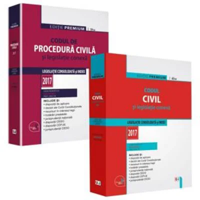 PACHET Codul civil si Codul de procedura civila. Editie PREMIUM. Legislatie consolidata si index