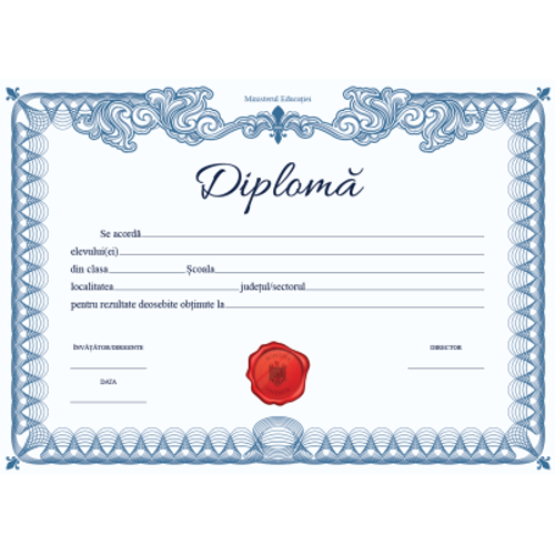 Diploma pentru rezultate deosebite (DZC01)