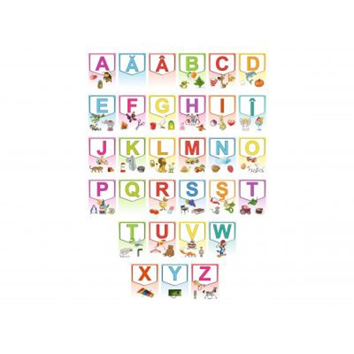 Alfabetul limbii romane – Set planse (KP-019) - 30x40