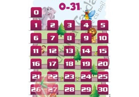 PLANSA NUMERELE DE LA 0 LA 31