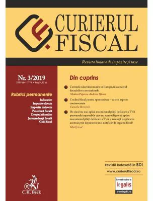 Curierul fiscal nr. 3/2019