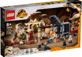 LEGO Jurassic World. Evadarea dinozaurilor T-Rex si Atrociraptor 76948, 466 piese