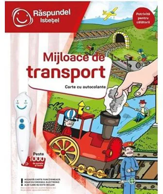 Raspundel Istetel, Carte cu autocolante Mijloace de transport