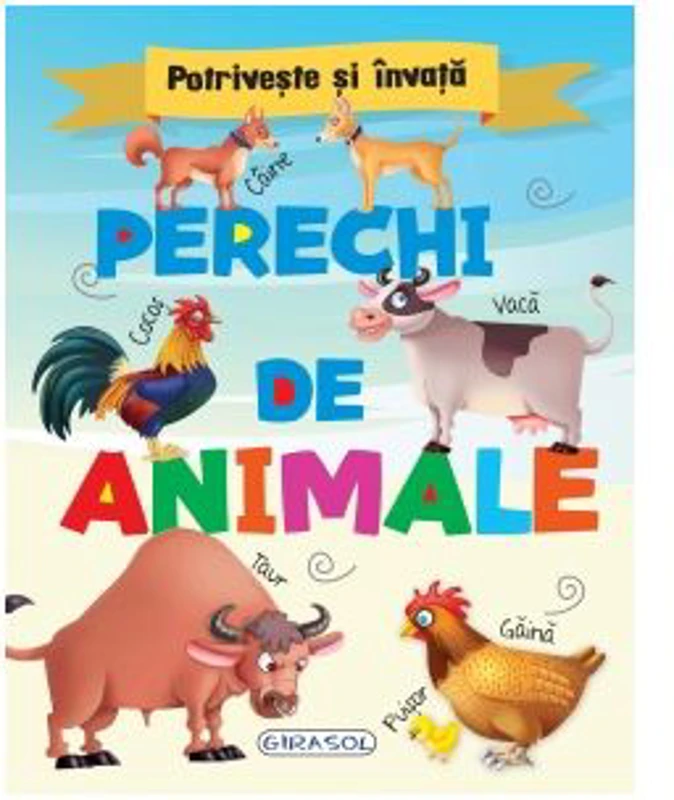 Potriveste si invata. Perechi de animale