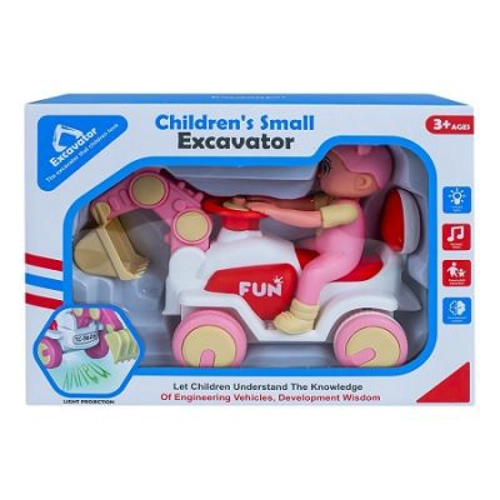 Excavator, cu lumina si sunet + Figurina
