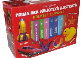 Prima mea biblioteca ilustrata. Primele cuvinte. Bebe invata. 8 carticele
