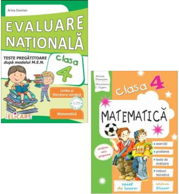 Pachet Evaluarea Nationala. Matematica si Limba romana clasa a 4-a - Arina Damian