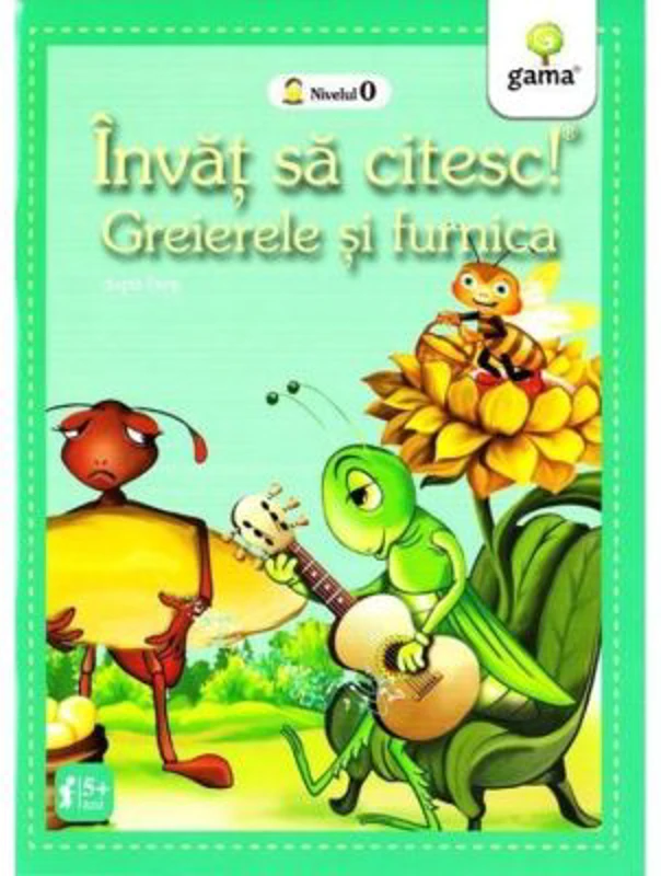 Invat sa citesc! Nivelul 0. Greierele si furnica - dupa Esop