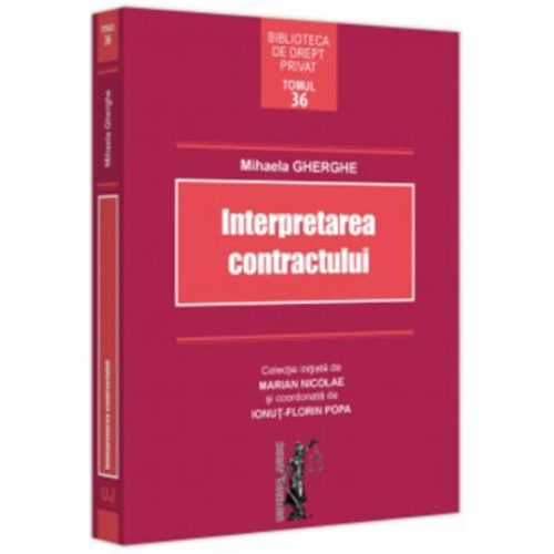 Interpretarea contractului - Mihaela Gherghe