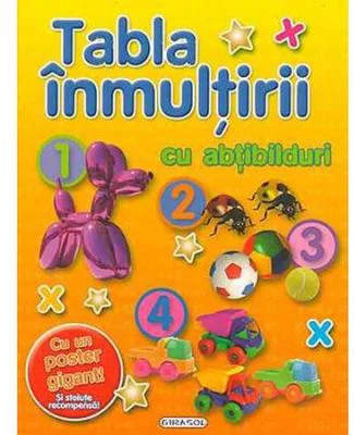 Tabla inmultirii cu abtibilduri