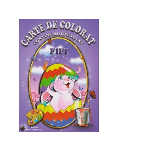 Carte de colorat. Fifi. Contine autocolant