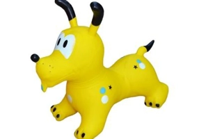 Catel din cauciuc, gonflabil, galben