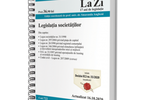 Legislatia societatilor. Cod 722. Actualizat la 16. 10. 2020 - Smaranda Angheni