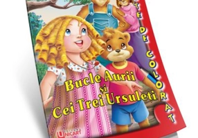 Bucle aurii si cei trei ursuleti. Carte de colorat A5