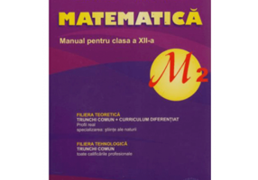 Manual de matematica, pentru clasa a 12-a, Profil M2 - Marius Burtea