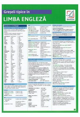 Greseli tipice in limba engleza