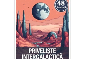 Carte de colorat cu 48 de ilustratii, Priveliste intergalactica