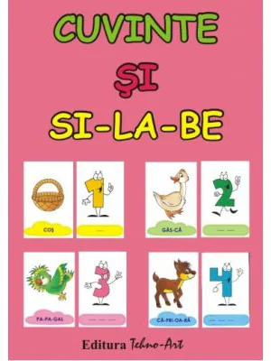 Cuvinte si silabe - Set jetoane
