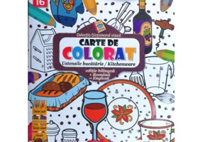 Carte de colorat ustensile bucatarie / kitchenware