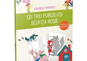 Colorez povesti. Cei trei purcelusi. Scufita Rosie