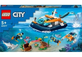 LEGO City. Barca pentru scufundari de explorare 60377, 182 piese