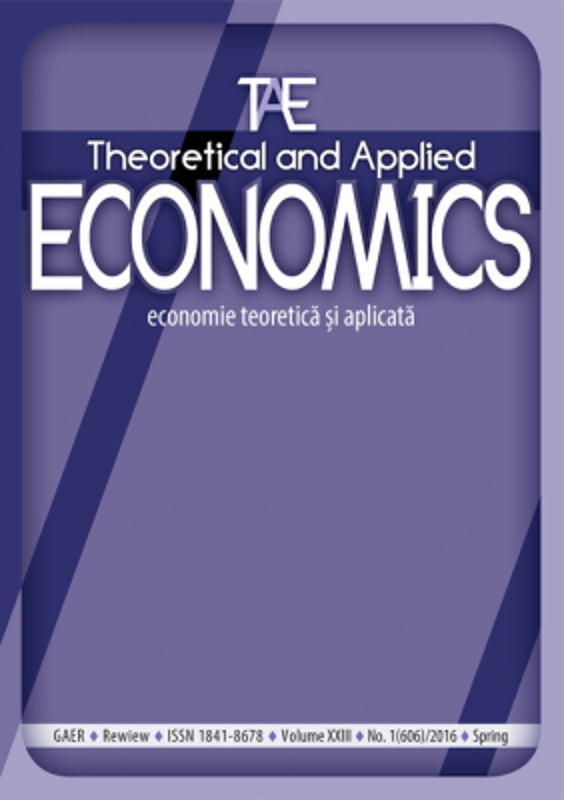Theoretical and Applied Economics. Economie Teoretica si Aplicata nr. 1