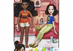 Set papusi Disney printesele Moana si Alba ca Zapada