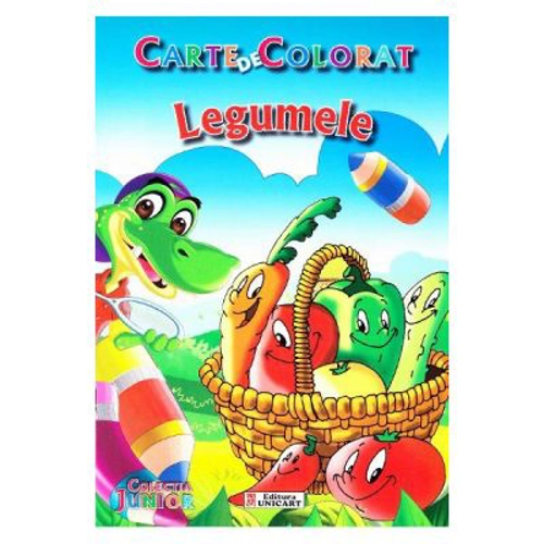 Legumele - Carte de colorat
