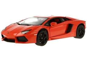Masinuta metalica Lamborghini Aventador LP700 portocaliu, scara 1: 18, Rastar