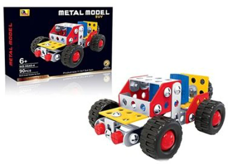 Joc constructii metal, Masina, 90 piese