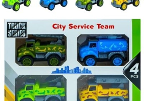 Masinute armata frictiune, 4 buc./ set