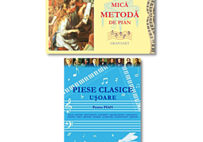Pachet Pianistul incepator: Mica metoda de pian si Piese clasice usoare pentru pian, autor Cernovodeanu Maria