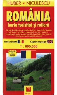 Romania. Harta turistica si rutiera (Huber Kartographie)
