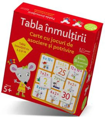 Jocuri de asociere si potrivire. Tabla inmultirii (Usborne)