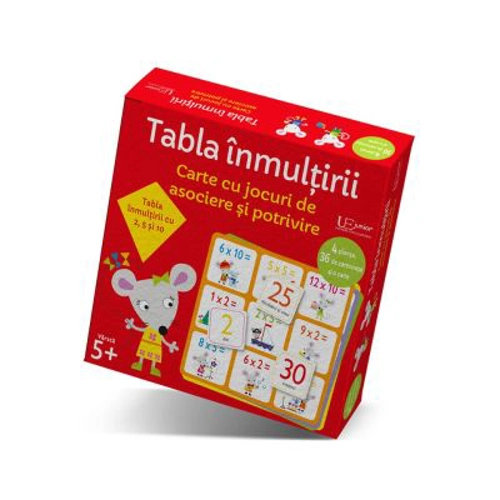Jocuri de asociere si potrivire. Tabla inmultirii (Usborne)