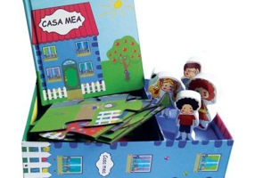 Casa mea. Set carte, puzzle, jucarii, figurine lemn