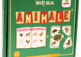 Invat deja animale. 8 mini-puzzle-uri