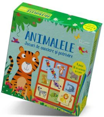 Jocuri de asociere si potrivire. Animalele (Usborne)