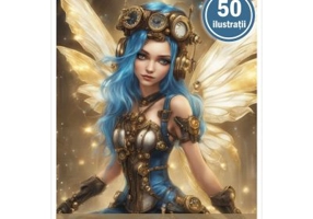 Carte de colorat, 50 de ilustratii, Zane Steampunk