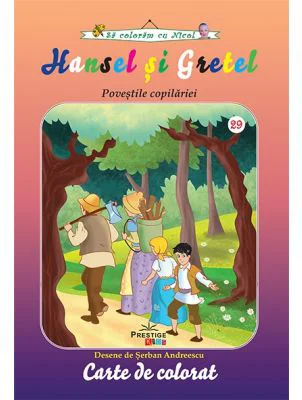 Hansel si Gretel. Colectia Sa coloram cu Nicol